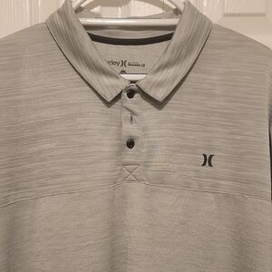 Hurley Men's Light Gray Polo Shirt